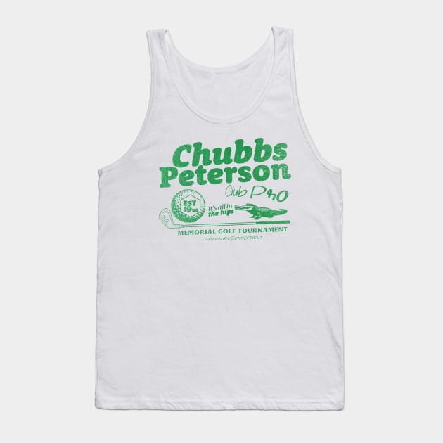 Chubbs Peterson Memorial Golf CHUBBS Tank Top by Nostalgia Avenue